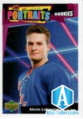 2020-21 UD Portraits Alexis Lafreniere RC #P-51 New York Rangers